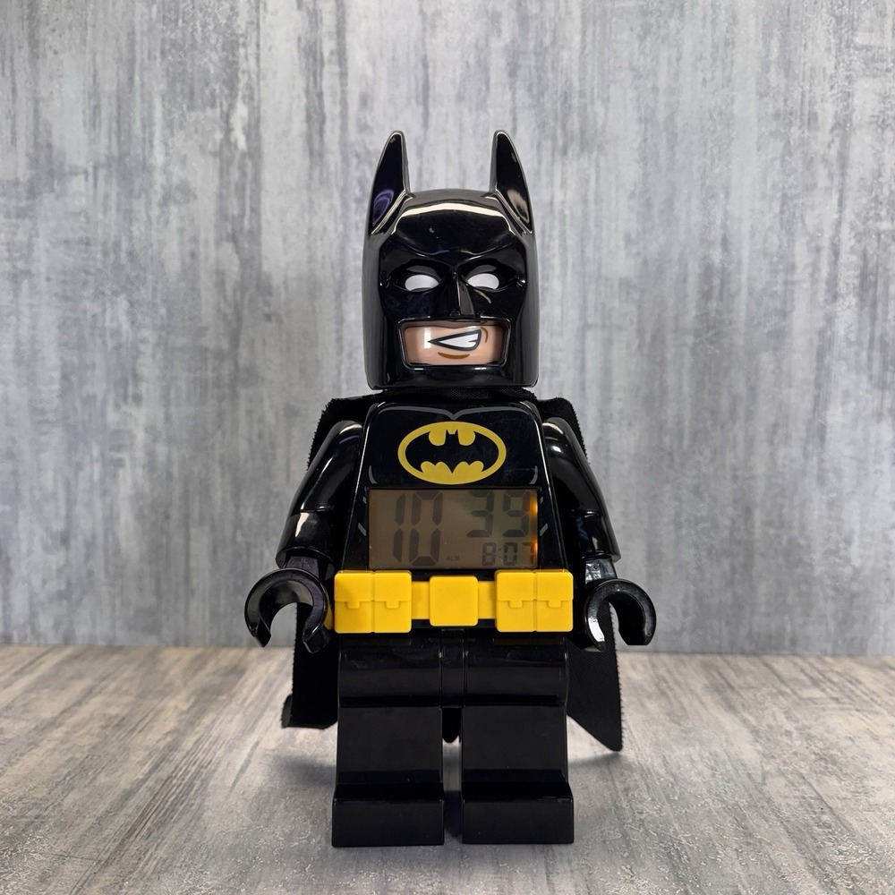 LEGO Batman 10" Alarm Clock Comics Super Heroes Digital Light Up Display Clean